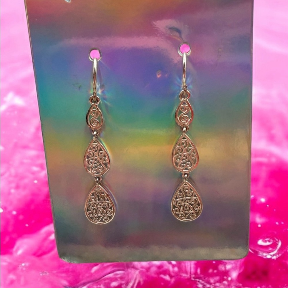 Elegant Silver Dangle Earrings
